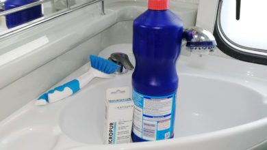 Wohnwagen Frischwassertank reinigen und desinfizieren