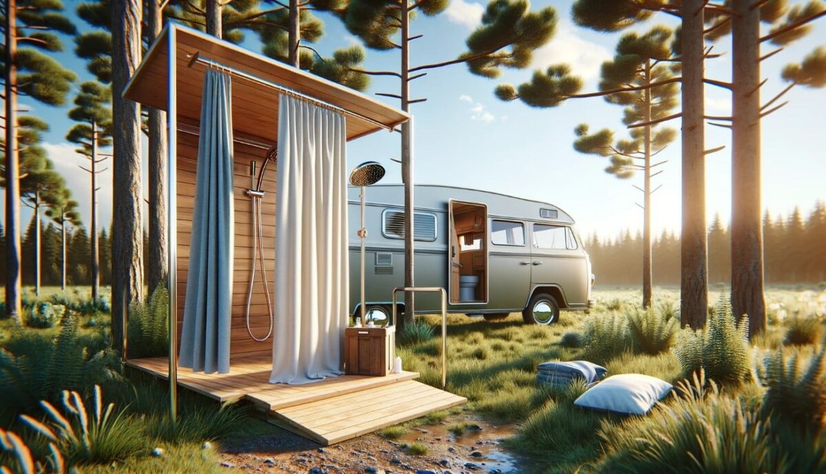 Solar oder 12V Campingdusche Warmwasser auf Abruf