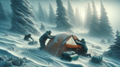 Extremes Schneecampen im Sturm - Ein echtes Abenteuer